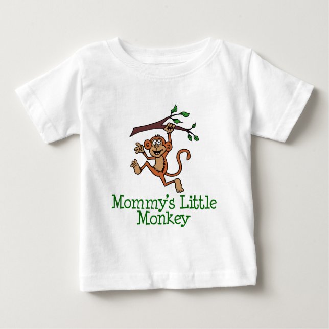 Mommy's Little Monkey Baby T-Shirt (Front)