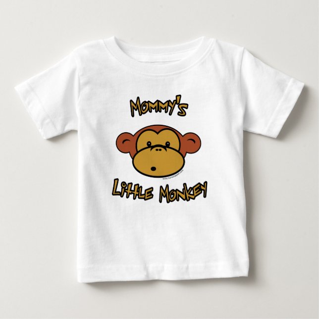Mommy's Little Monkey Baby T-Shirt (Front)