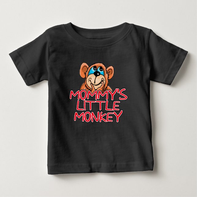 Mommy's Little Monkey Baby T-Shirt (Front)