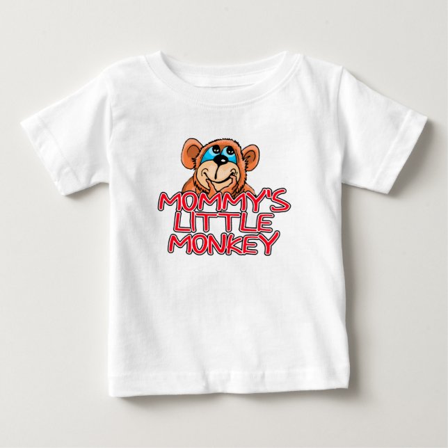 Mommy's Little Monkey Baby T-Shirt (Front)
