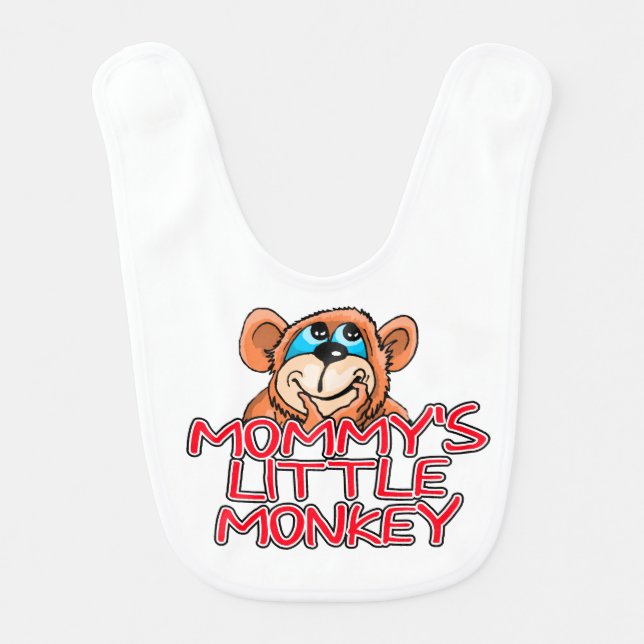 Mommy's Little Monkey Bib (Front)