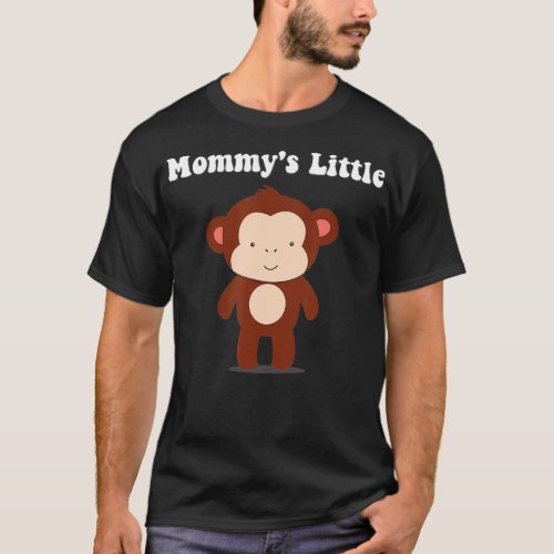 Mommys Little Monkey  Cute Boy Girl Kids Gift  T_Shirt