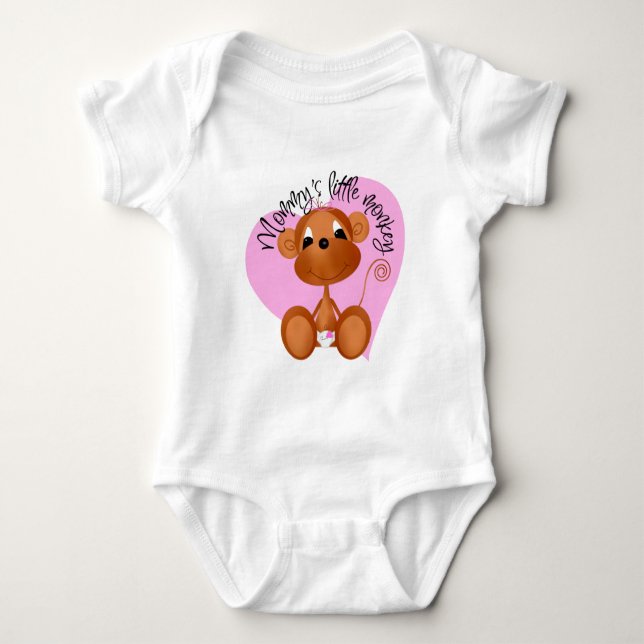Mommy's Little Monkey - Girl Tshirts and Gifts (Front)