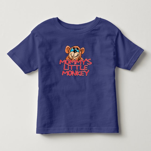 Mommy's Little Monkey Toddler T-shirt (Front)