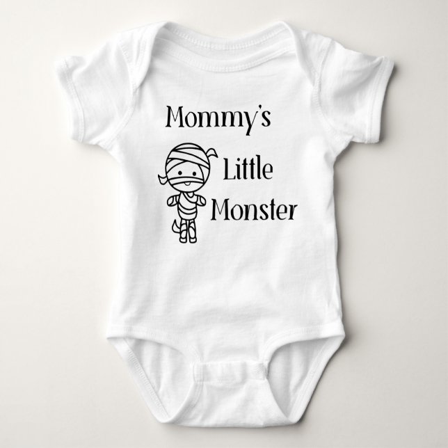 Mommy's Little Monster Baby Bodysuit (Front)