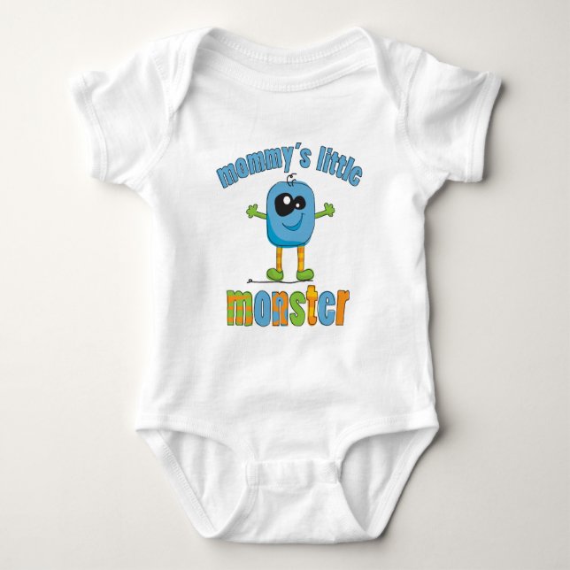 Mommy's Little Monster Baby Bodysuit (Front)