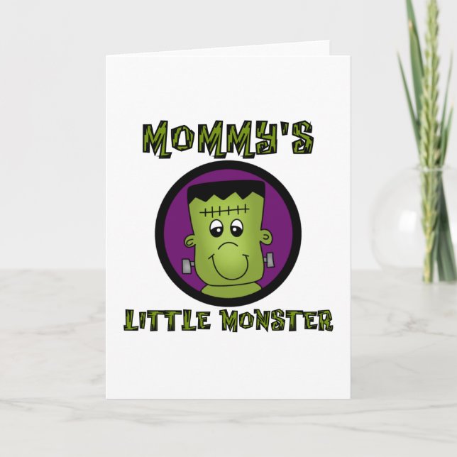 Mommy's Little Monster T-shirts and Gifts Card (Front)