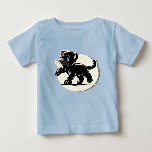 Mommy's Little Panther Cub Baby T-Shirt (Front)