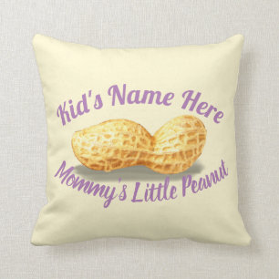 Mommy's Little Peanut Custom Throw Pillow