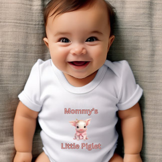 Mommy's Little Piglet Baby Bodysuit