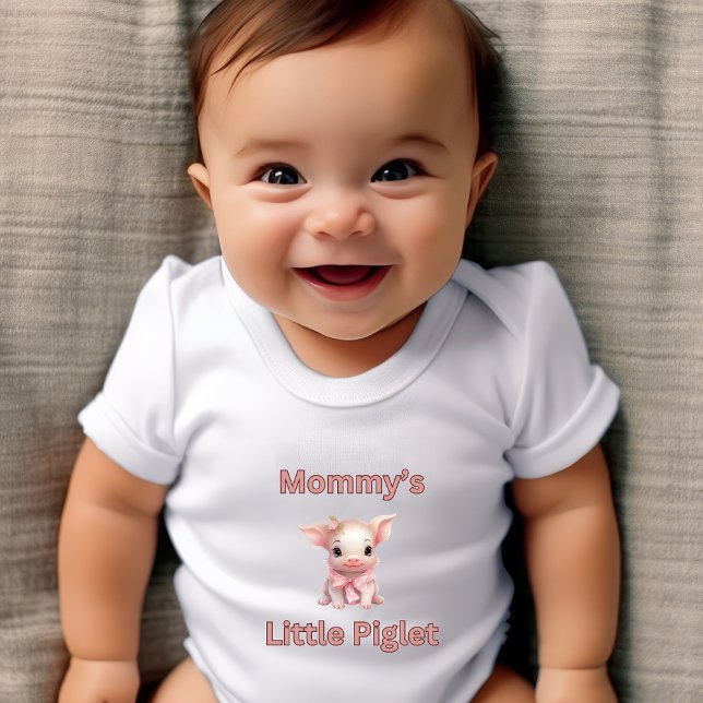 Mommy's Little Piglet  Baby Bodysuit (Creator Uploaded)