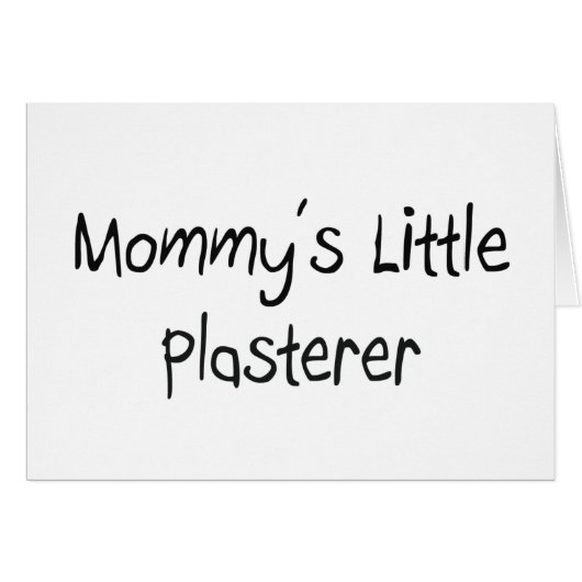 Mommys Little Plasterer Cards (Front Horizontal)