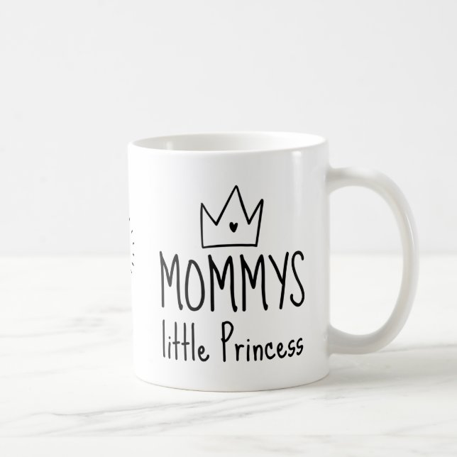 Mommys Little Princess Photo And Name Mug (Right)
