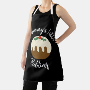 Mommy's little pudding christmas pregnant apron