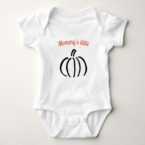 Mommys little pumpkin baby one piece baby bodysuit