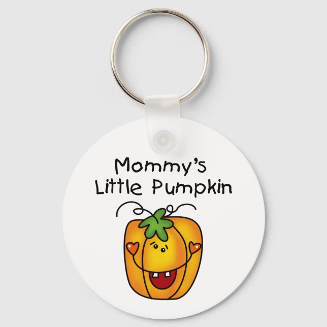Mommy's Little Pumpkin T-shirts and Gifts Keychain (Front)