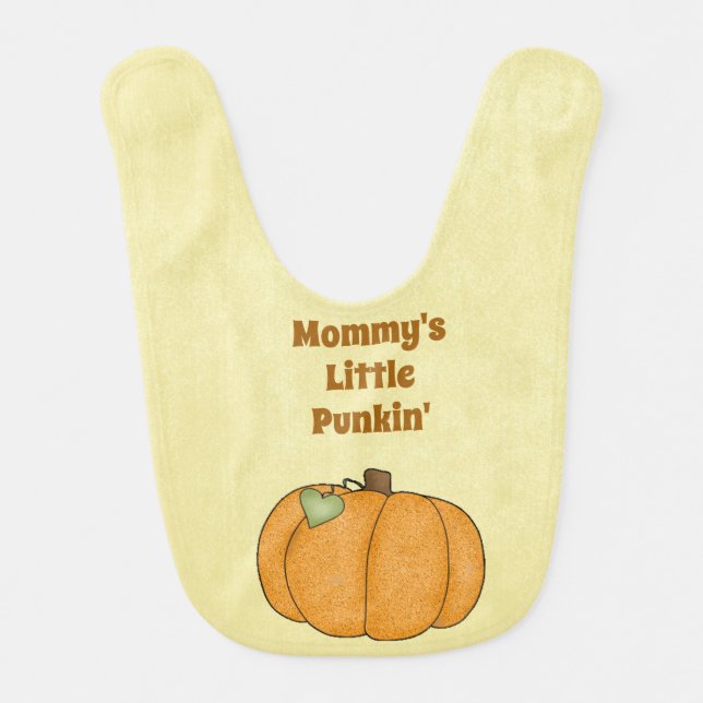 Mommy's Little Punkin' Baby Bib (Front)