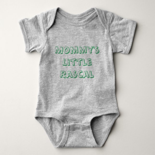 "Mommy's Little Rascal" Baby Boy Top (Front)
