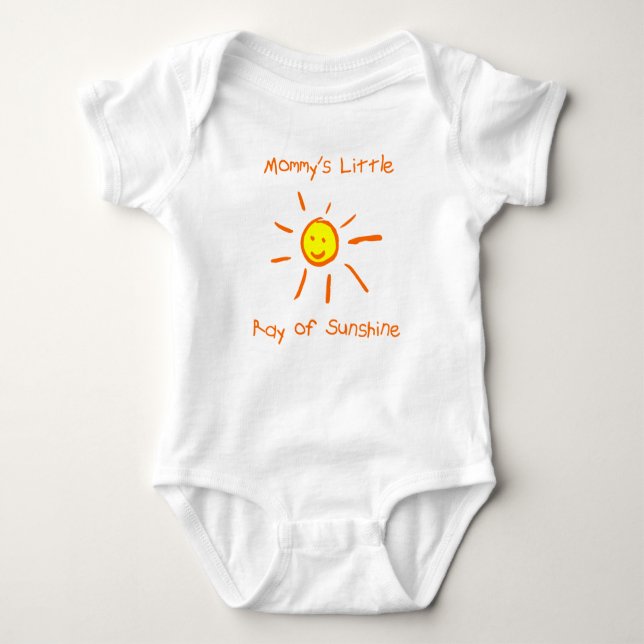 Mommy's Little Ray of Sunshine Baby Bodysuit (Front)