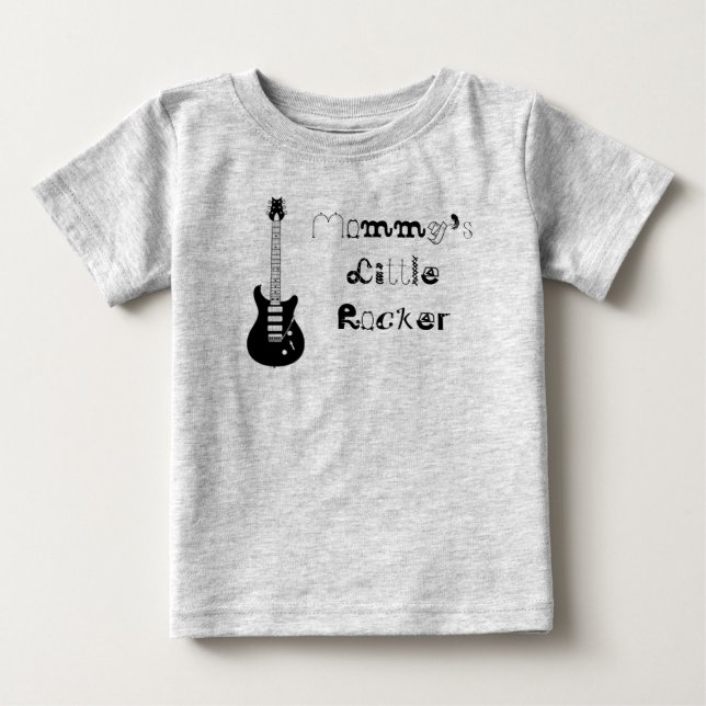Mommy's Little Rocker Baby T-Shirt (Front)