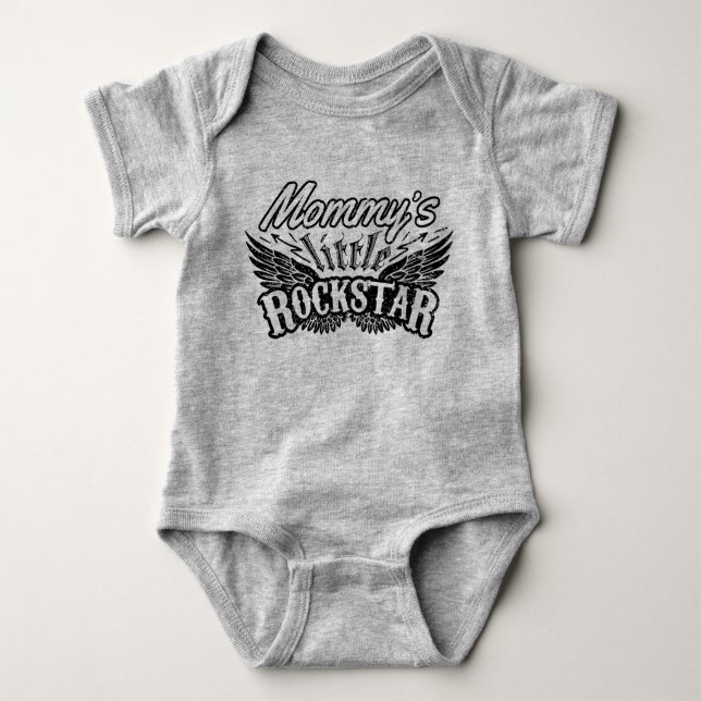 Mommy's Little Rockstar Baby Bodysuit (Front)