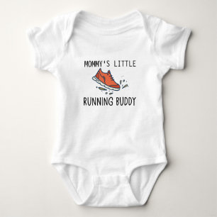 Mommy's Little Running Buddy   Running Baby Bodysuit