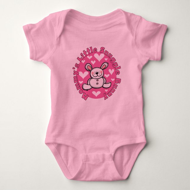 Mommy's Little Snuggle Bunny Baby Bodysuit (Front)