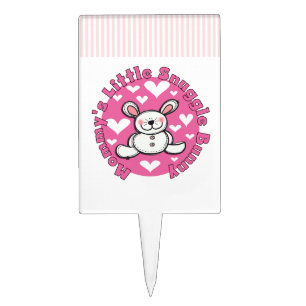 Mommy's Little Snuggle Bunny Cake Topper