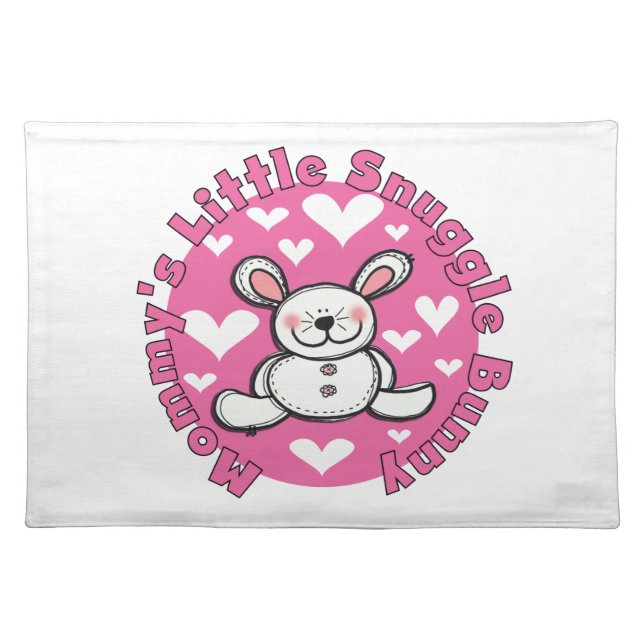 Mommy's Little Snuggle Bunny Cloth Placemat (Front)