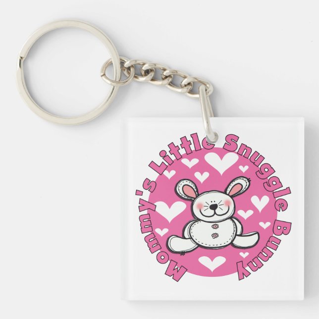 Mommy's Little Snuggle Bunny Keychain (Front)
