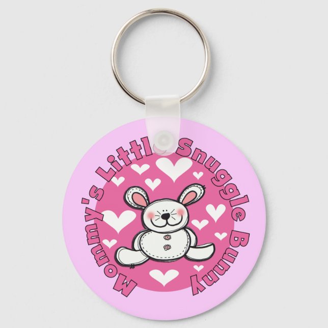 Mommy's Little Snuggle Bunny Keychain (Front)