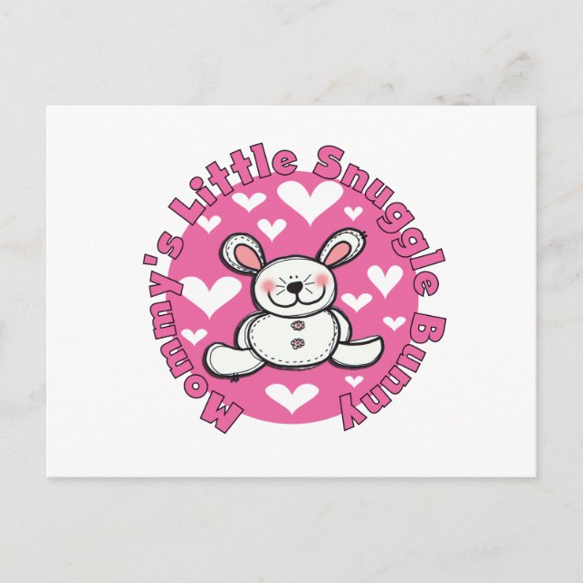 Mommy's Little Snuggle Bunny Postcard (Front)