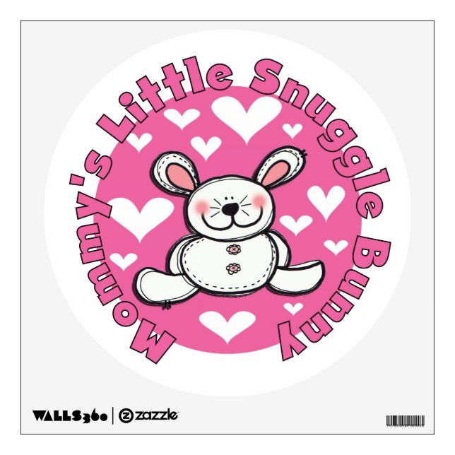 Mommy's Little Snuggle Bunny Wall Sticker (Front)