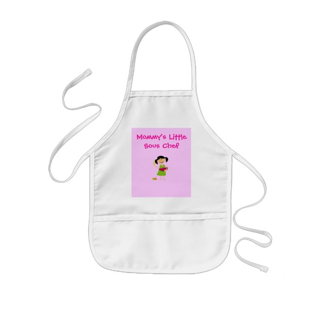 Mommy's Little Sous Chef Kids' Apron (Front)