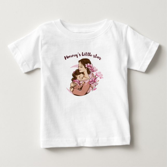 Mommy's Little Star  Baby T-Shirt (Front)