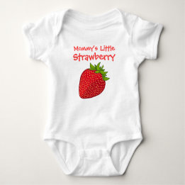 Mommy's Little Strawberry Baby Bodysuit