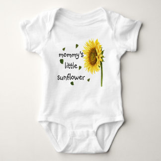 mommys little sunflower baby bodysuit