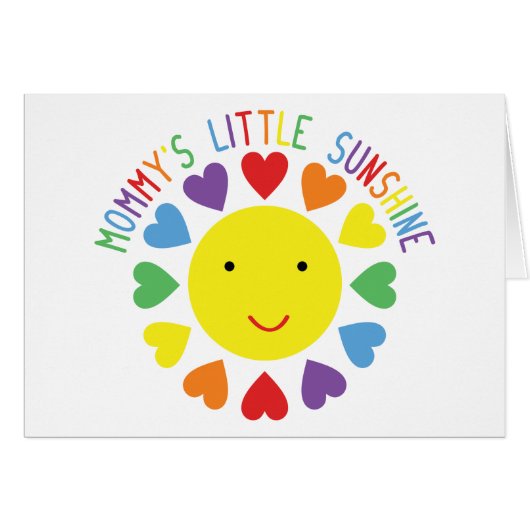 Mommy's Little Sunshine Cards (Front Horizontal)
