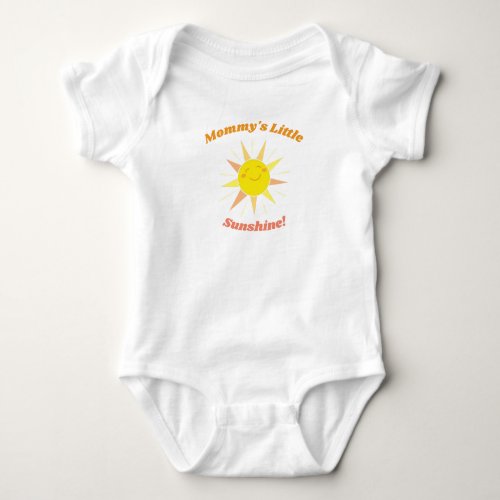 Mommys Little Sunshine New Baby Gift Baby Bodysuit
