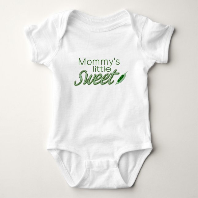 Mommy's little sweet pea baby bodysuit (Front)