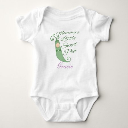 Mommy's Little Sweet Pea Baby T-shirt Or Creeper
