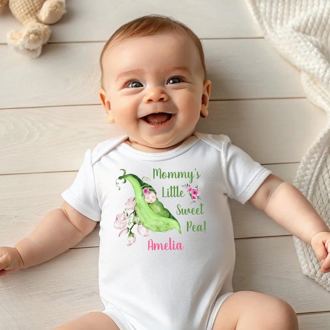 Mommy's Little Sweet Pea Baby T-Shirt or Creeper (Mommy's Little Sweet Pea Baby T-Shirt or Creeper)