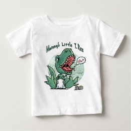 Mommy's Little T. Rex by Mudge Studios Baby T-Shirt
