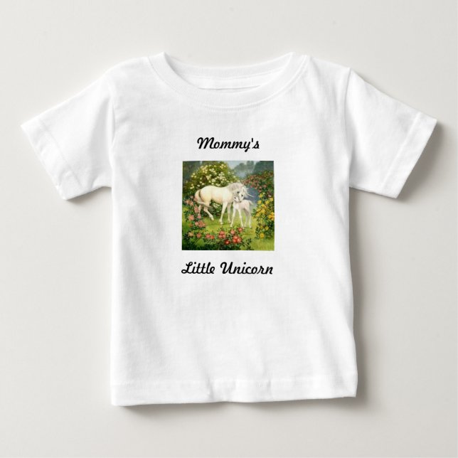 Mommy's Little Unicorn Baby T-Shirt (Front)