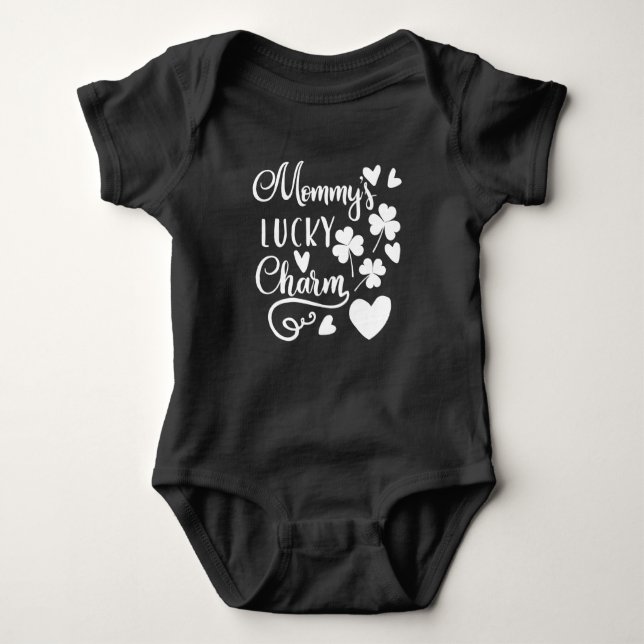 Mommys Lucky Charm Baby Bodysuit (Front)