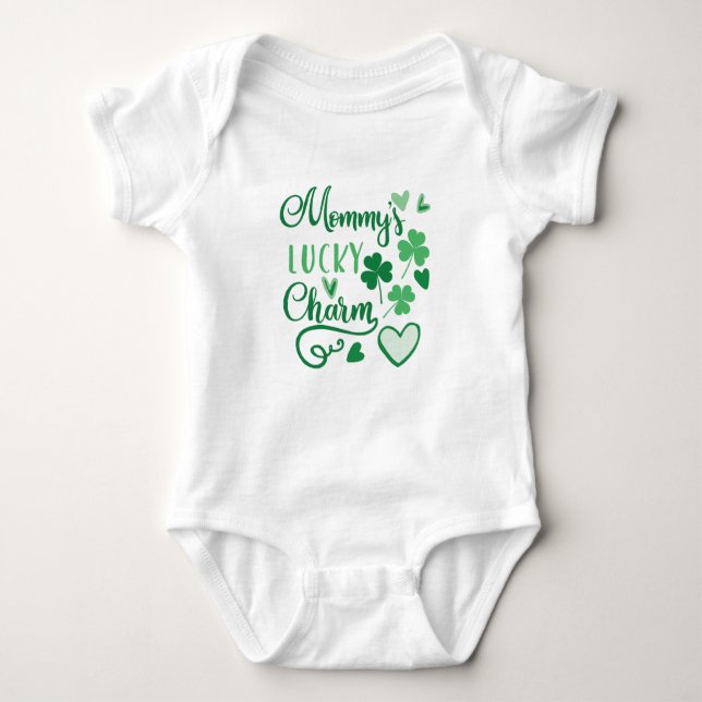 Mommys Lucky Charm Baby Bodysuit (Front)