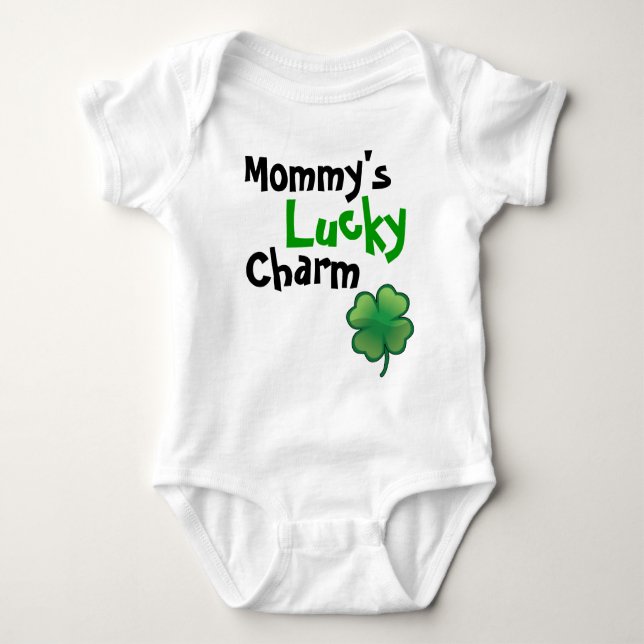 Mommys Lucky Charm Baby Bodysuit (Front)