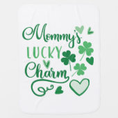 Mommys Lucky Charm Swaddle Blanket (Front)
