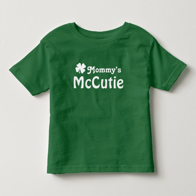 Mommy's McCutie Green St. Patrick's Day Toddler T-shirt (Front)
