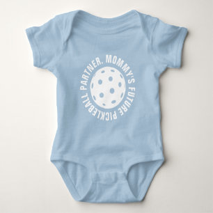 Mommy's pickleball partner baby bodysuit